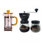 Prensa Francesa Bambú 600 ml + Molino de Vidrio