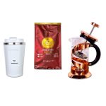 Prensa Francesa de Lujo 350 ml + Termo 380 ml + Café Edición Especial 250 g