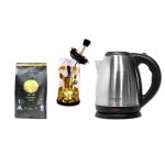 Hervidor 1,8 L + Prensa Francesa de Lujo 600 ml + Café Cane 250 g