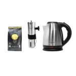 Hervidor 1,8 L + Molino de Acero + Café Cane 250 g