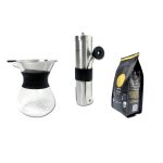 Chemex 400 ml + Molino de Acero + Café Cane 250 g